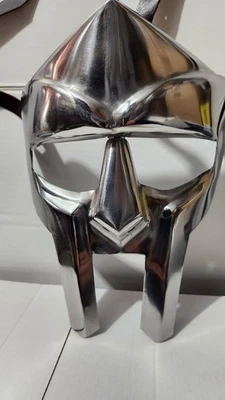 MF Doom Mask Gladiator Mad-villain Face Mask Armor Hand-Forged Medieval Helmet - Image 1 of 4