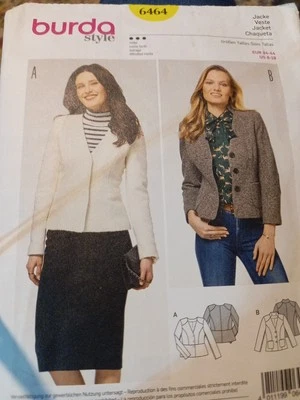 Burds 6464 Jacket Pattern Size 8 To 16 - Image 1 of 3
