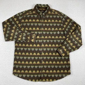 Woolrich Shirt Mens XL Deep Hunter Southwest Blanket Flannel Aztec Outdoors - Picture 1 of 12