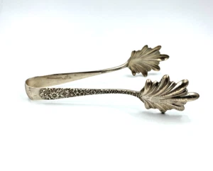 Pinzas de hielo Kirk & Son Repousse pieza para servir de plata de ley - Imagen 1 de 9