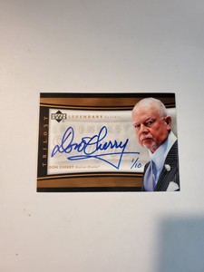 Don Cherry 2005-06 Upper Deck Trilogy Legendary Scripts Autograph #LEG-DC 1/10