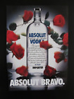 Absolut Bravo Vodka  Ad 1994 Very Rare Out Of Print Roses