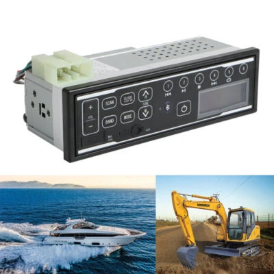 ESPERIA 12V/24V Hi-M202 Excavator Car Stereo MP3 Player Radio Bluetooth USB for Tractor