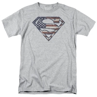 Superman Wartorn Flag T-Shirt DC Comics Sizes S-3X NEW - Image 1 of 2