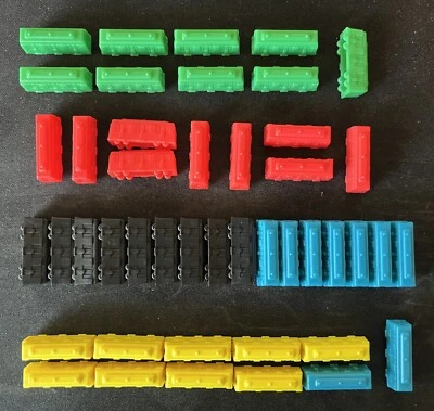 Juego de mesa Ticket to Ride repuestos - Piezas de tren todos los colores Foto 1 de 4