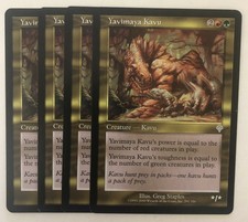 YAVIMAYA KAVU 4X X4 PLAYSET- MTG Invasion - Creature - Uncommon - Lightly Played