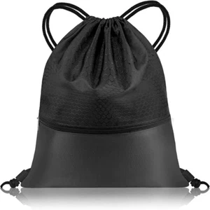 48cm Drawstring Gym Bags Waterproof Swimming Bag Sport Gym Sack Large PE Bag - Picture 1 of 8