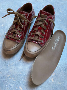 Rote Sneakers von CANDICE COOPER in Gr. 38, passen auch Gr. 39 Wechselfussbett