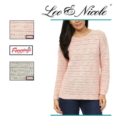  Suéter Pointelle para mujer Leo & Nicole D35 Foto 1 de 4