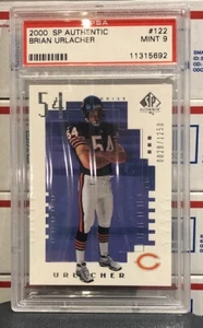 2000 SP Authentic Brian Urlacher Rookie, #122, Graded PSA MINT 9, SERIAL #28/1250 - Bild 1 von 2