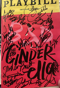 Bad Cinderella cast signed broadway Musical playbill Phantom