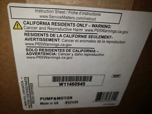 w11460945 OEM Whirlpool Dishwasher Sump Assembly New - Afbeelding 1 van 1