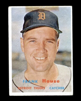 1957 Topps #223 FRANK HOUSE - DETROIT TIGERS (low grade) - Image 1 of 2