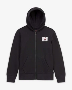 Nike Jordan Big Kids Boys Full Zip Hoodie Size M Black 957421 023 New - Picture 1 of 2