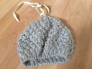 Mütze Strickmuster Beige Nude Glitzer - Bild 1 von 1