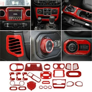 Kit de molduras de decoración interior de 29 piezas para Jeep Wrangler JL JLU 8,4 pulgadas 2018 2019 - Imagen 1 de 7