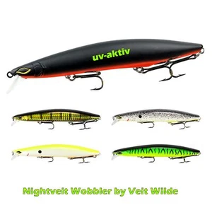 Nightveit Zander Wobbler uv aktiv 14 cm FTM Seika Zanderwobbler flachlaufend - Bild 1 von 6
