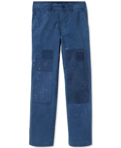 POLO RALPH LAUREN NEW KIDS BOYS TONAL PATCHES SPLATTERED CHINO TWILL PANTS 8 - Picture 1 of 2