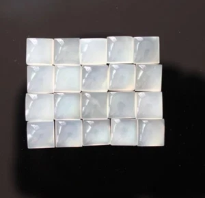 Piedra lunar blanca cabujón cuadrado 6x6 mm a 15x15 mm piedra preciosa suelta IC193 - Imagen 1 de 6