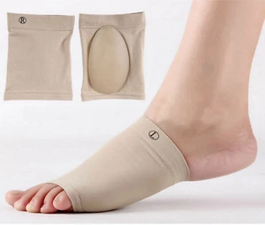 GEL ARCH Support Plantar Fasciitis Sleeve Cushion Foot Pain Heel Insole Orthotic - Picture 1 of 6