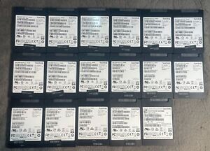 Lot of 17 MIXED MODELS SanDisk X300s 256GB SATA 2.5" SD7SB3Q-256G 769993-001 SSD