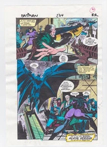 BATMAN #504 PÁGINA 22 PRODUCCIÓN CÓMICA ORIGINAL GUÍA DE COLOR CÓDIGO GRATIS CATWOMAN - Imagen 1 de 1