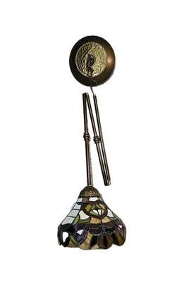 Lámpara colgante estilo Tiffany vintage lámpara colgante vitral araña Foto 1 de 4