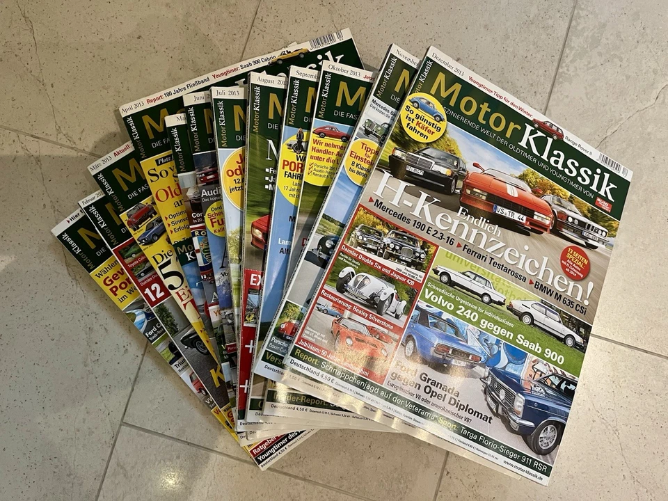 MOTOR KLASSIK Sammlung 12 Hefte  kompletter Jahrgang 2013 Bestzustand - Bild 1 von 1