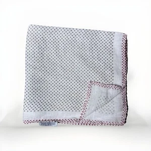Brunello Cucinello Polka Dot Linen Pocket Square - Picture 1 of 5