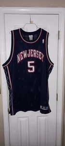 Reebok NBA Authentic Jason Kidd New Jersey Nets 2003-04 Jersey Size 56 - Picture 1 of 7