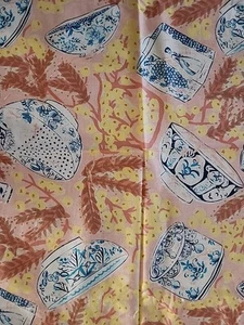 2 Yds/MISAKI by Melissa White for Rowan Delft and Mimosa Chinoiserie Fabric NEW - Picture 1 of 7