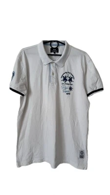 Polo La Martina Blanco Calce Ajustado Talla XL - Logo Clásico Bordado Foto 1 de 4