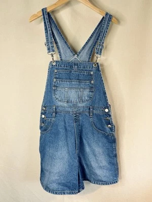 Vintage London London Denim Overalls Romper Shorts size Medium Blue Jeans - Image 1 of 4