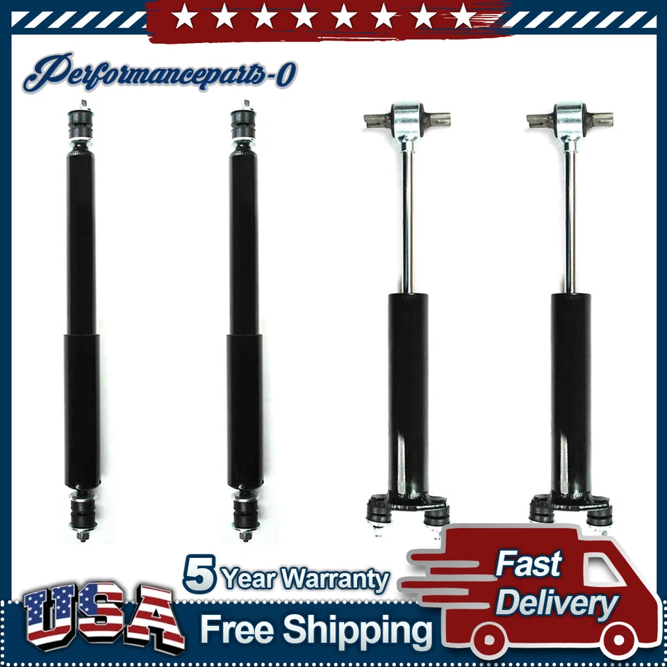 Front Rear Shocks Absorber 4X For 1964 1965 1966 1967 1968-1970 Ford Mustang - Image 1 of 4