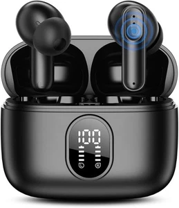 Bluetooth 5.4 Earbuds 42H Playtime | LED Display & 4 ENC Mics - Zdjęcie 1 z 7