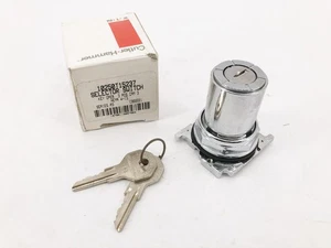 Nuevo Interruptor Selector Cutler-Martillo 10250T15237 con Llaves 3 Posiciones - Imagen 1 de 5