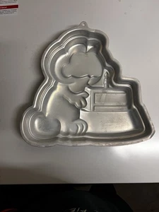 Wilton 1978, 1981 Garfield Cake Pan Hornear Cumpleaños Vintage Usado Estado - Imagen 1 de 3