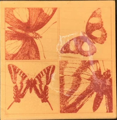 Sello de goma Hampton Art Diffusion Butterfly Grid Foto 1 de 4