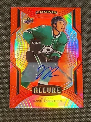 2020-21 Allure Jason Robertson Red Rainbow Rookie Auto - Image 1 of 2