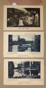 PERUGIA PROVINCIA-FONTI DEL CLITUNNO-CARDUCCI-LOTTO 3 CARTOLINE-C64-168 - Picture 1 of 1