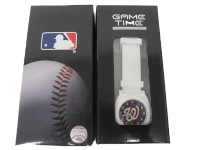 Washington Nationals Game Time White Wrist Watch New In Box. MLB - Image 1 of 3