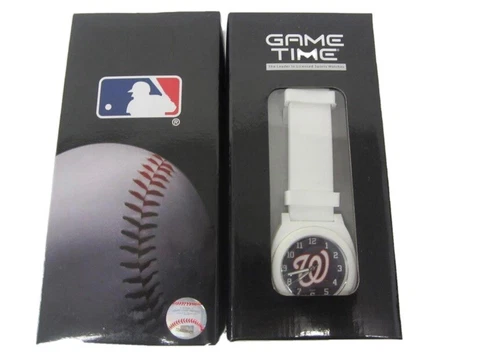 Washington Nationals Game Time White Wrist Watch New In Box Free Shipping Cover