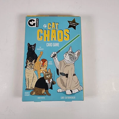 Cat Chaos Kids Card Game Celebrity Edition 2017 Used - Image 1 of 4