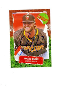 Lucas Dunn 2023 Fort Wayne Tincaps signed autograph baseball card Panama City