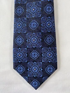 Corbata delgada de seda Feraud - negro/azul - Imagen 1 de 3