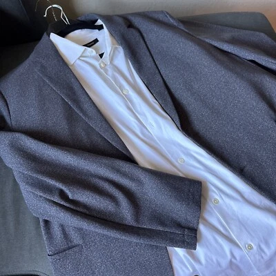 Nuevo con etiquetas Abrigo Deportivo Theory Clinton Elástico Sin Construir Blazer 46R Chaqueta Gris $455 Foto 1 de 4