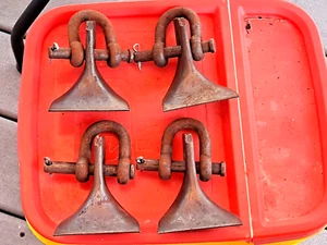 Lot Of 4 Woods Super Tuff Flail Mower Blade, Hanger, Pin & Cotter Pin Model NEW - Picture 1 of 8