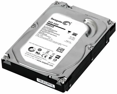 Seagate NAS HDD 3TB 5900 RPM 64MB SATA III ST3000VN000 3.5" - Image 1 of 3