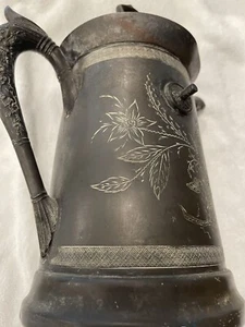 Water Pitcher Antique Quadruple Silverplate - Picture 1 of 11