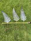 Rustic Garden Ferns Set Of 3 Used 